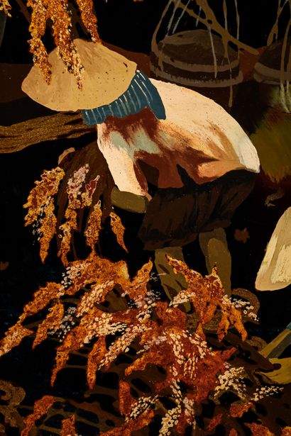 THANH LÊ'S WORKSHOP
Work in the rice fields
Lacquer...
