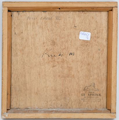 Xavier KREBS (1923-2013)
Small square III
Oil...