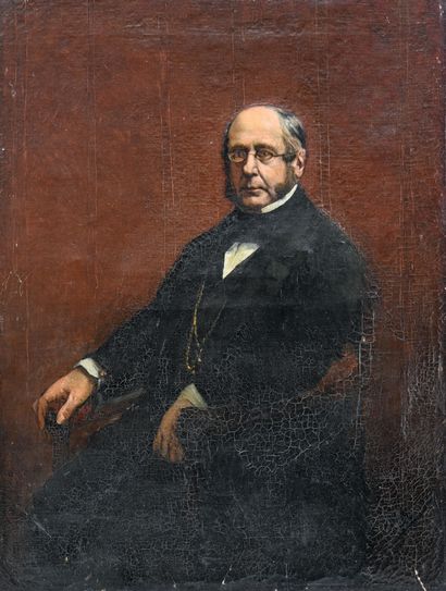David OYENS (1842-1902)
Portrait of a man
Oil...