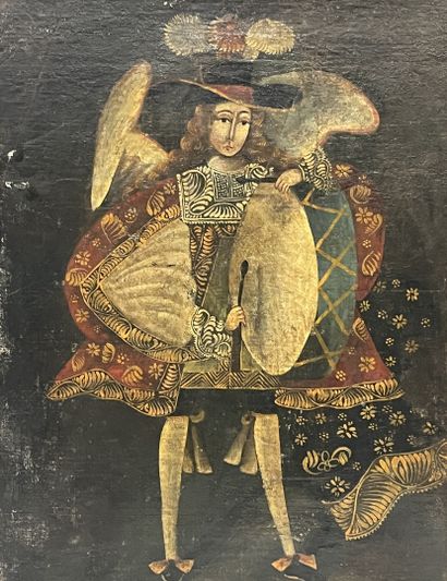 CUZCO SCHOOL
Archangel
Oil on canvas 
67...
