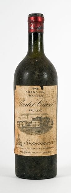 1 bottle CHÂTEAU PONTET CANET 1946 1er GC...