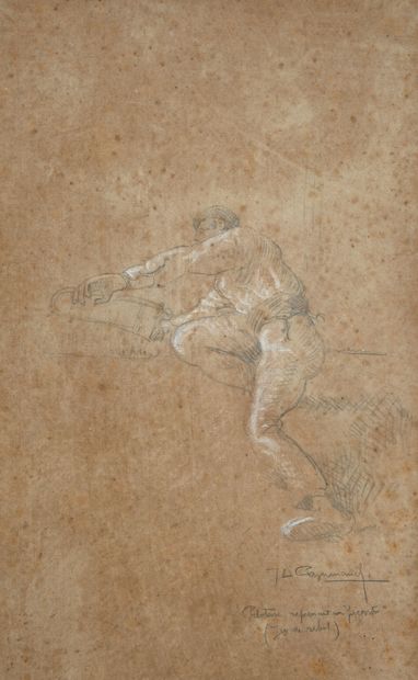 Jean-Louis PAGUENAUD (1876-1952)
Pelotari
Pencil...