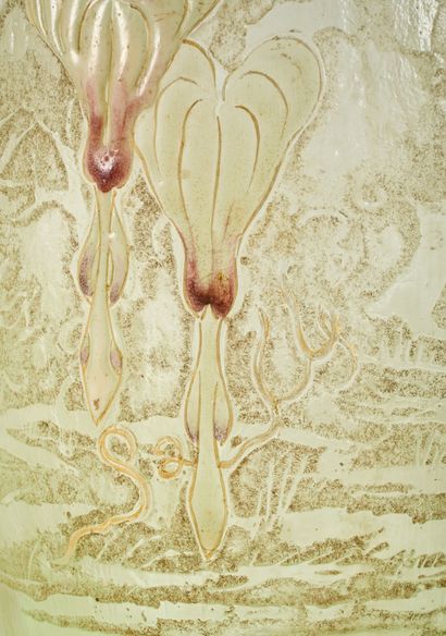 EMILE GALLE (1846-1904)
Large obus vase with...