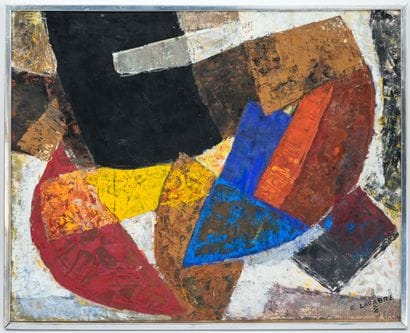 Robert LAVABRE (1928-1988) 
Abstract composition
Oil...