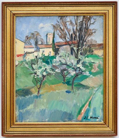 Attributed to Jeanne Sébastien MARRE
Garden
Oil...