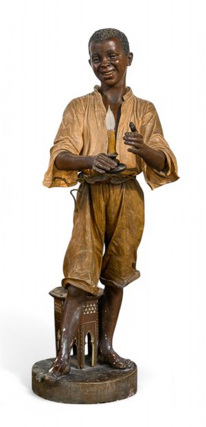 Friedrich GOLDSCHEIDER
African boy with candlestick...
