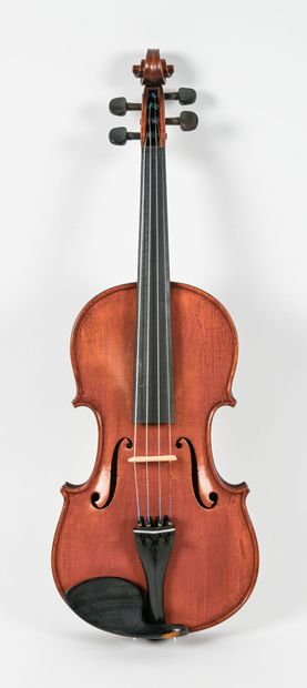 Violin with label 