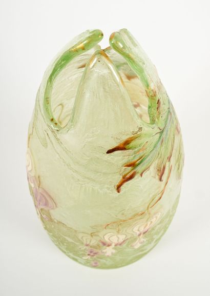EMILE GALLE (1846-1904)
Large obus vase with...