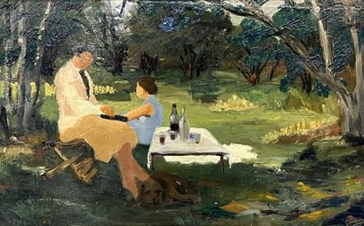 René ROUX (1891-1952)
Romantic aperitif in...