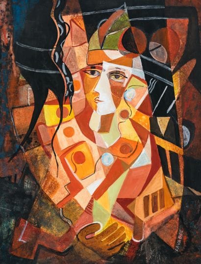 Robert LAVABRE (1928-1988) 
Harlequin, circa...