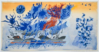 Marc SAINT-SAENS (1903-1973)
Biologia
Gouache...