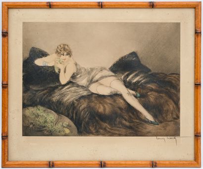 Louis ICART (1888-1950)
Woman in a state...