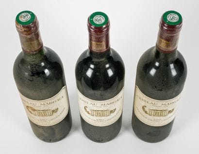 3 bottles CHÂTEAU MARGAUX 1989 1er GCC Margaux...