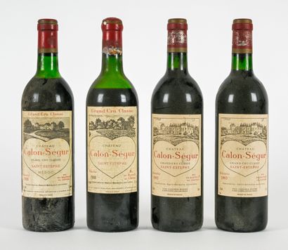 4 bottles CHÂTEAU CALON-SÉGUR (1 of) 1986...