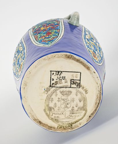 LONGWY
Earthenware and polychrome enamel...