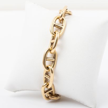 18K gold bracelet, marine mesh, in the Hermes...
