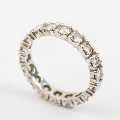 American wedding band with brilliant-cut...