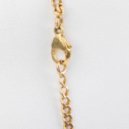 Collier or 18K maille gourmette 
Poids: 18.5...