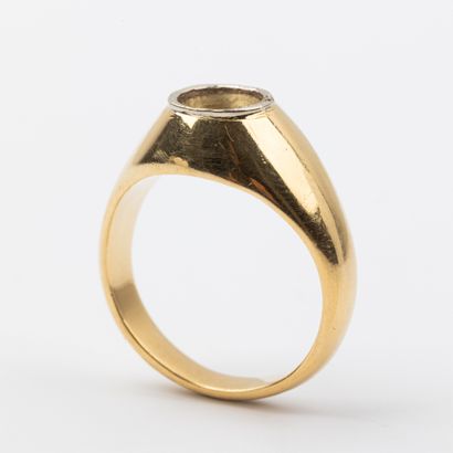 Monture bague jonc, or 18K 
Poids: 12.1 g...