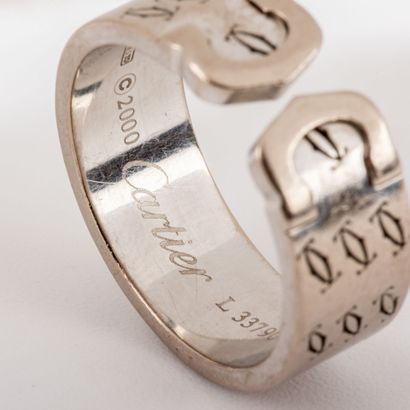 CARTIER - Double C
Monogrammed ring in 18K...