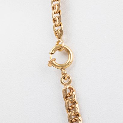 Fancy mesh necklace in 18K gold 
Weight:...