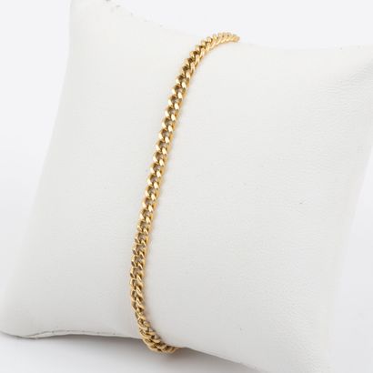 Bracelet maille gourmette or 18K 
Poids:...