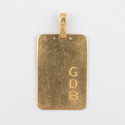 Pendentif monogrammé 