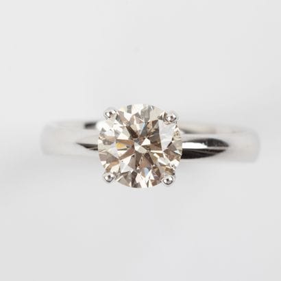 Solitaire brilliant-cut diamond ring 1.50...