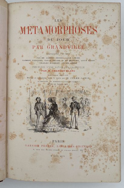 [GRANDVILLE (J. J.)]. LES MÉTAMORPHOSES DU...