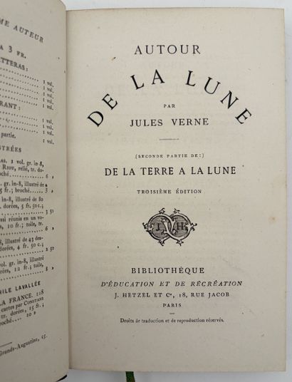 VERNE (Jules). ENSEMBLE DE 5 TITRES, des...