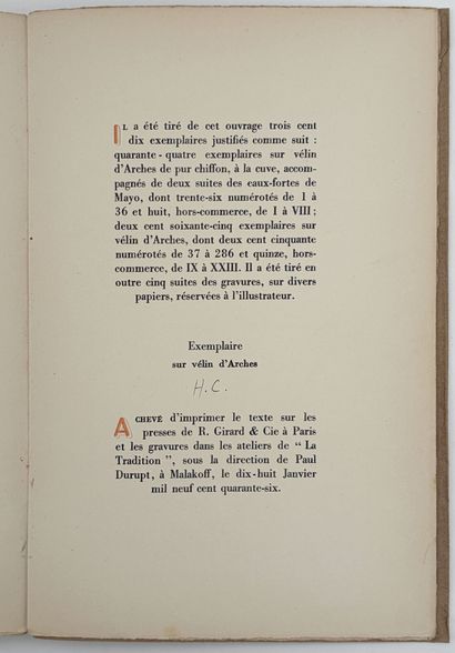 CAMUS (Albert). L'ÉTRANGER. P., Nrf, 1946....