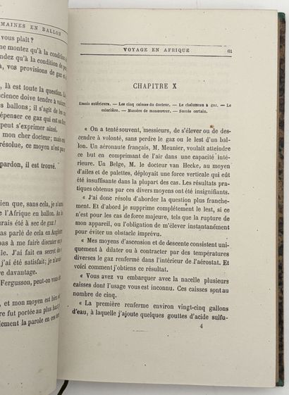 VERNE (Jules). ENSEMBLE DE 5 TITRES, des...