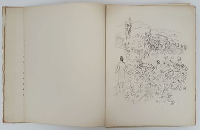 VINS, FLEURS ET FLAMMES. P., Klein, [1952]....