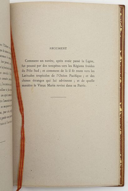 COLERIDGE (Samuel Taylor). LA CHANSON DU...