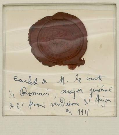 [VENDÉE]. ROMAIN (Félix, comte de). SOUVENIRS...