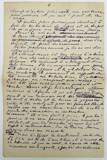 [AUTOGRAPHE]. HARRY (Myriam). MANUSCRIT AUTOGRAPHE...