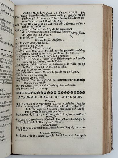 [RELIURE ARMORIÉE]. ALMANACH ROYAL, année...