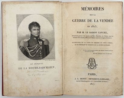 [VENDÉE]. BEAUCHAMP (A. de). HISTOIRE DE...