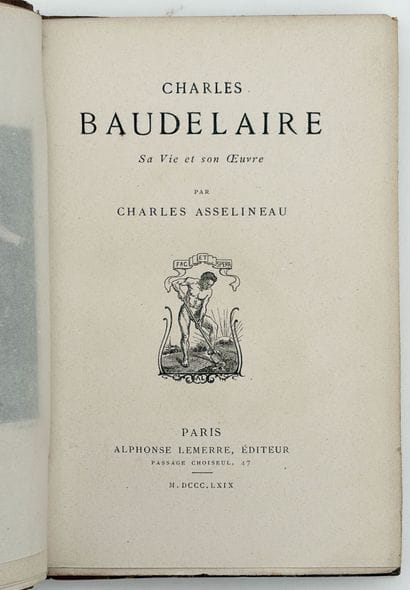 ASSELINEAU (Charles). CHARLES BAUDELAIRE....