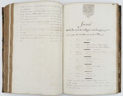 [GÉNÉALOGIE]. DES COUSTURES (Simon). LE NOBILIAIRE...
