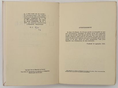 LÉAUTAUD (Paul). JOURNAL LITTÉRAIRE. P.,...