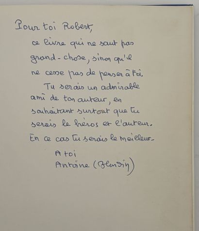BLONDIN (Antoine). ENSEMBLE DE 2 OUVRAGES...