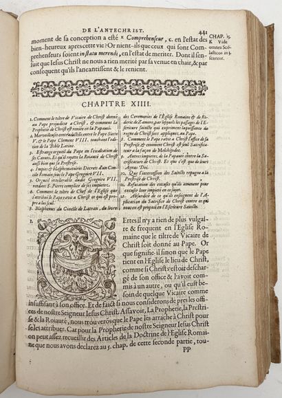 VIGNIER (Nicolas). THÉÂTRE DE L'ANTECHRIST...