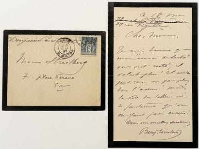 [AUTOGRAPHE]. BENJAMIN-CONSTANT (Jean-Joseph...