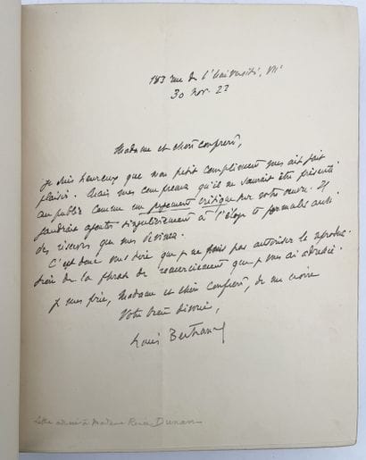 [ALGÉRIE]. BERTRAND (L.). PÉPÈTE ET BALTHASAR....