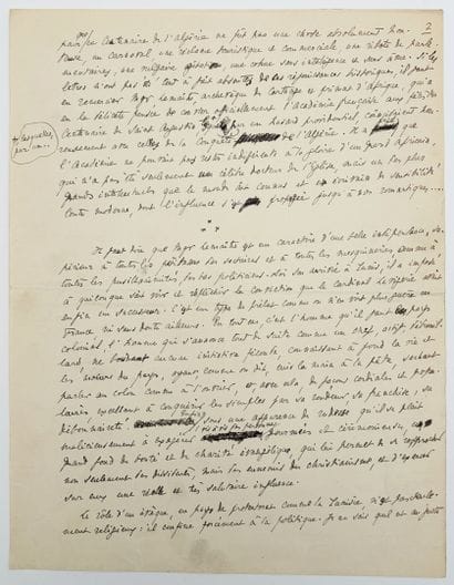 [AUTOGRAPHE]. BERTRAND (Louis). MANUSCRIT...