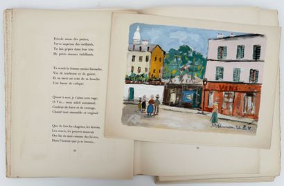 VINS, FLEURS ET FLAMMES. P., Klein, [1952]....