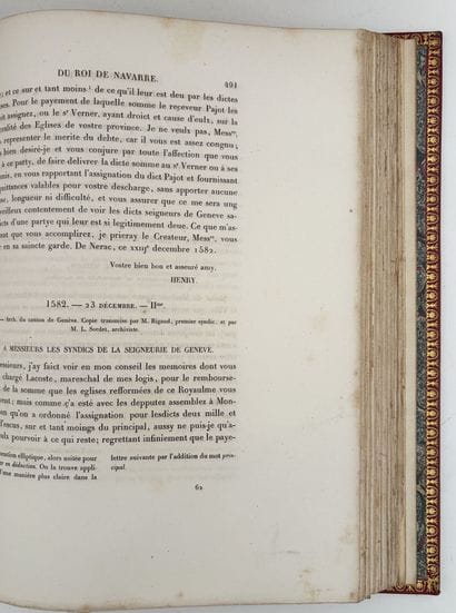 BERGER DE XIVREY (Jules). RECUEIL DES LETTRES...