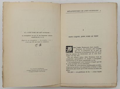 STEVENSON (R.-L.). LES MÉSAVENTURES DE JOHN...