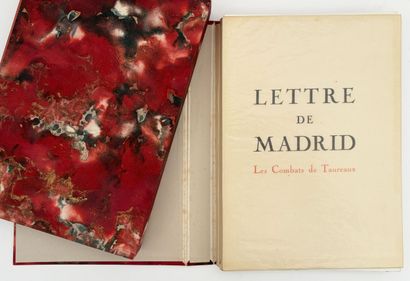 [BRAYER - TAUROMACHIE]. MÉRIMÉE (P.). LETTRE...